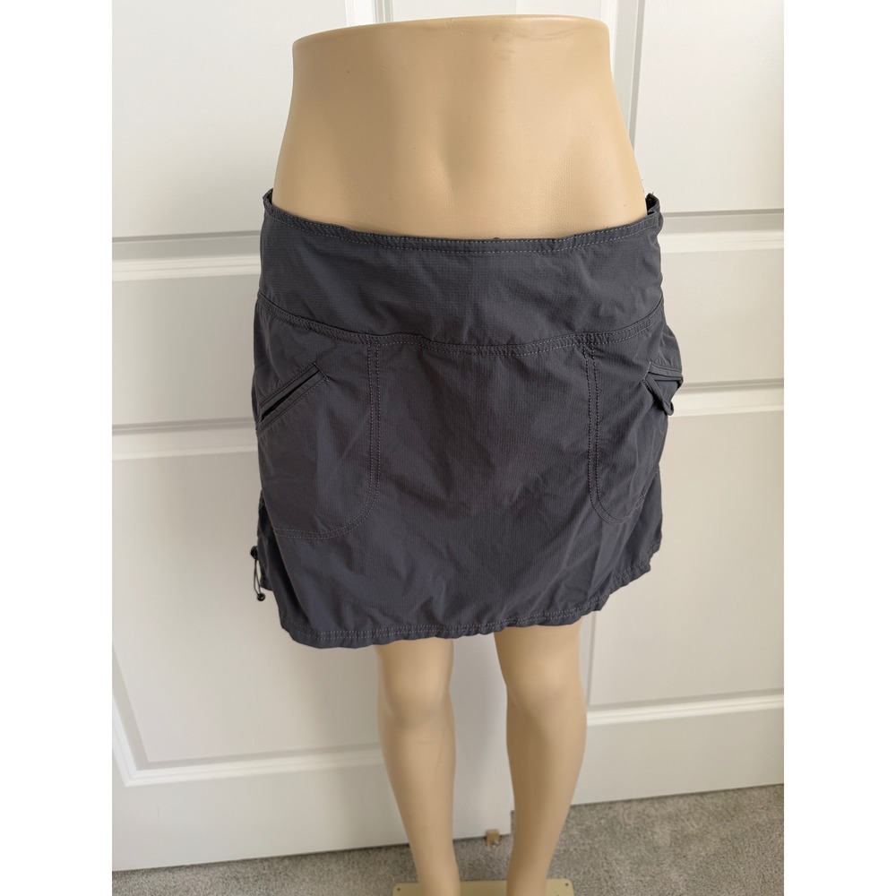 Athleta Gray Hiking Skort Ripstop Active Skirt with Liner Womens 10P